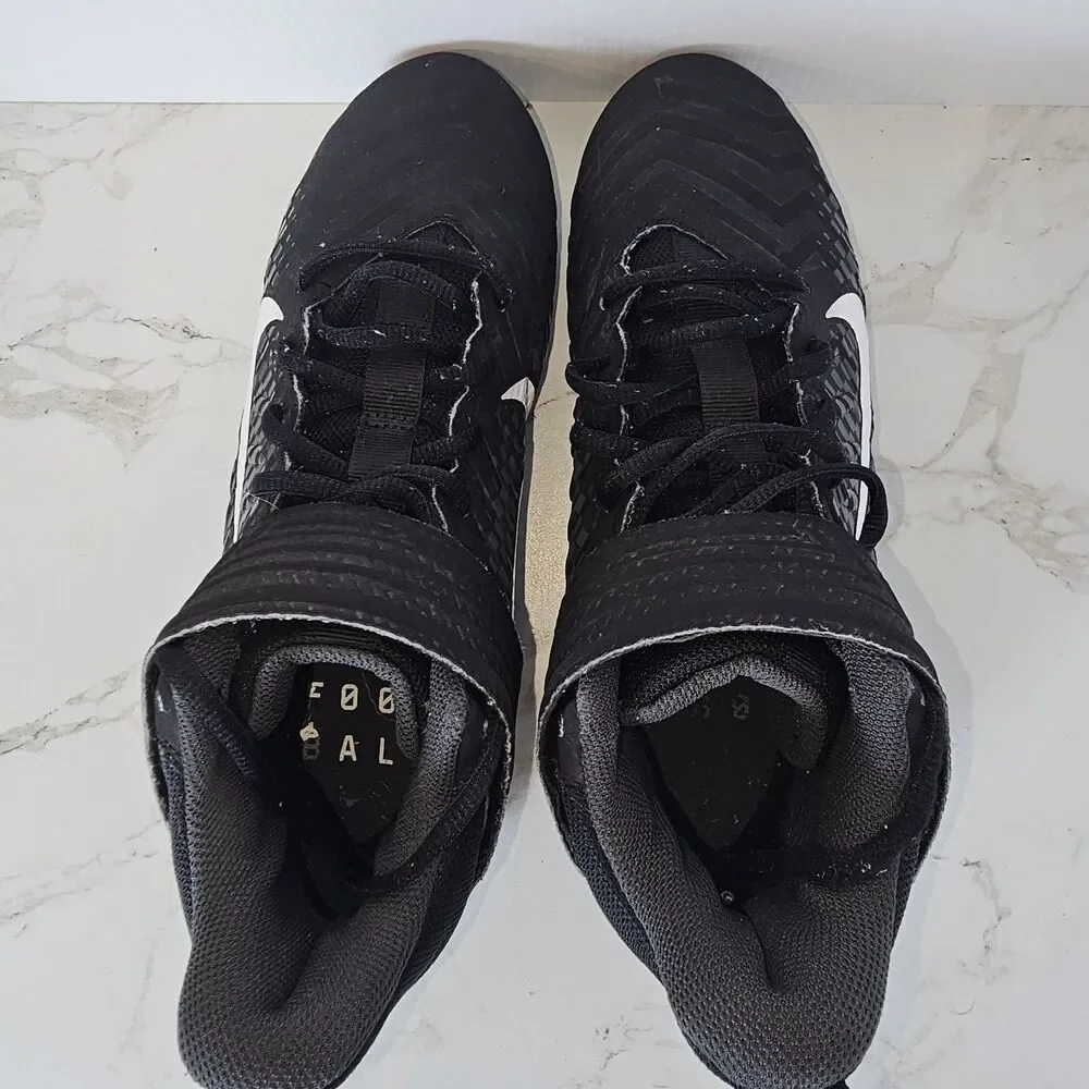 Nike Alpha Menace Pro Football Cleats Men Shoe Size 8.5 Black AQ8154-001